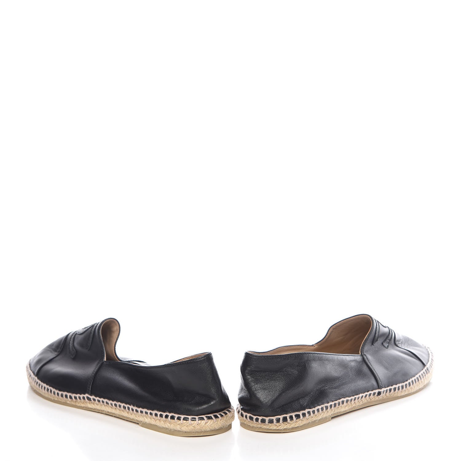Chanel Lambskin CC Mens Espadrilles 45 Black 5 of 13