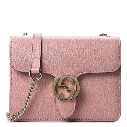 Gucci Dollar Calfskin Small Interlocking G Shoulder Bag Soft Pink 1 of 9