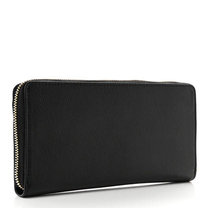 Saint Laurent Chevre Belle De Jour Zip Around Wallet Black 3 of 6