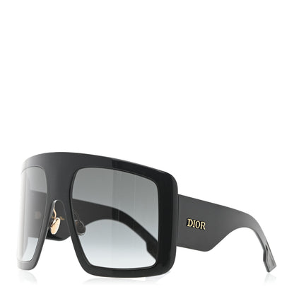Christian Dior Acetate DiorSo Light 1 Shield Sunglasses Black 1 of 8