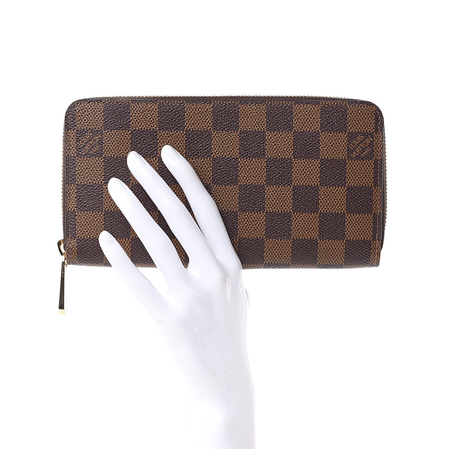 Louis Vuitton Damier Ebene Zippy Wallet 2 of 8