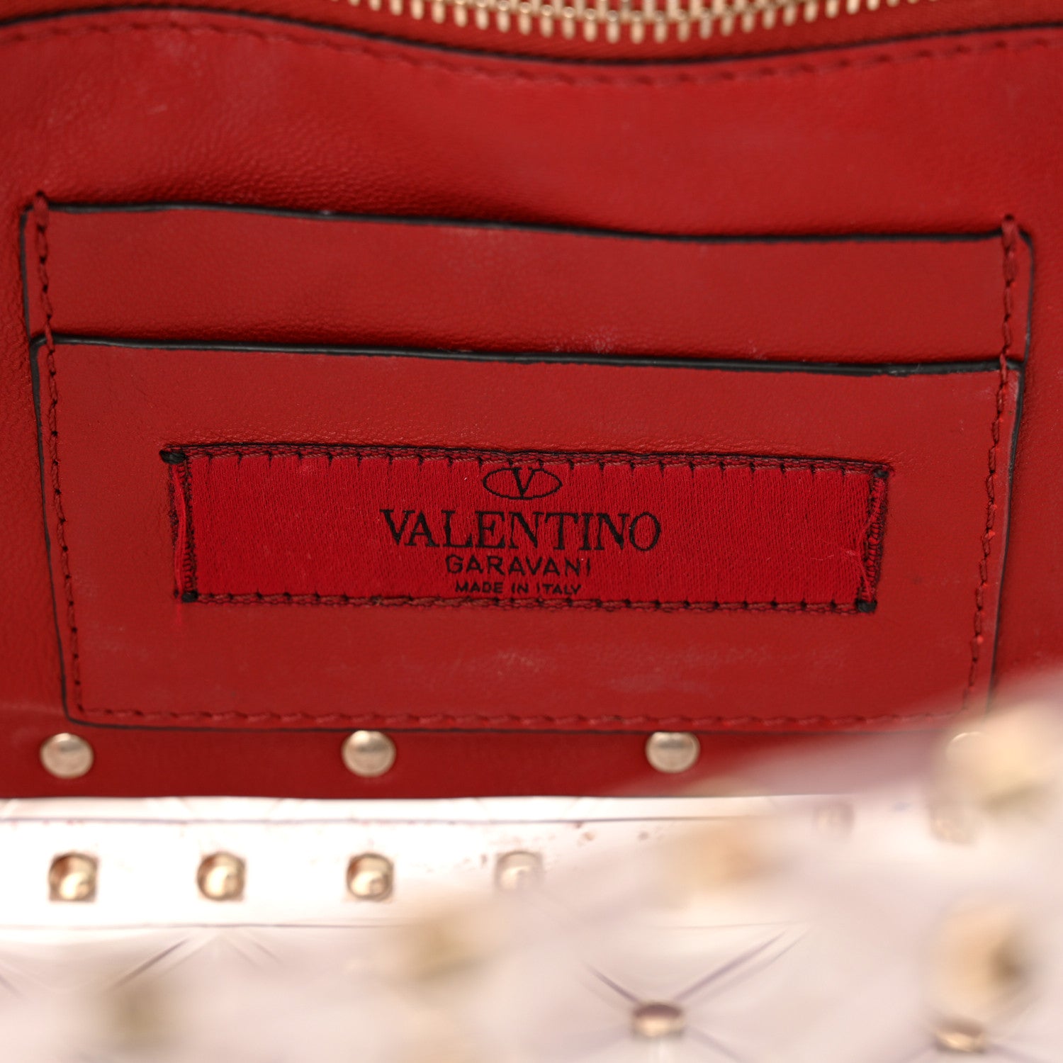 Valentino Garavani PVC Medium Rockstud Spike Shoulder Bag 6 of 12