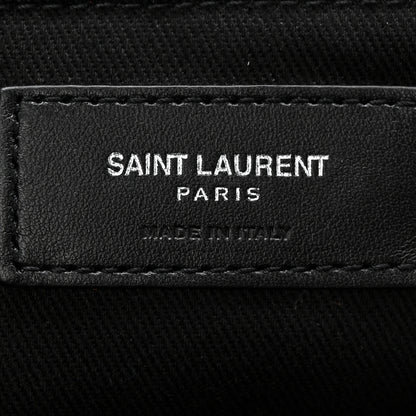 Saint Laurent Grained Calfskin Sac De Jour Backpack Navy 6 of 10