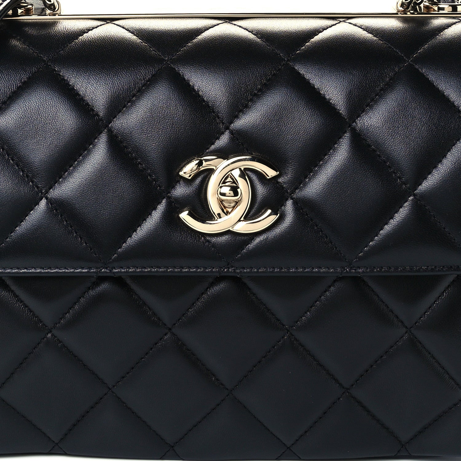 Chanel Lambskin Quilted Small Trendy CC Dual Handle Flap Bag Black 11 of 12