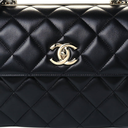 Chanel Lambskin Quilted Small Trendy CC Dual Handle Flap Bag Black 11 of 12