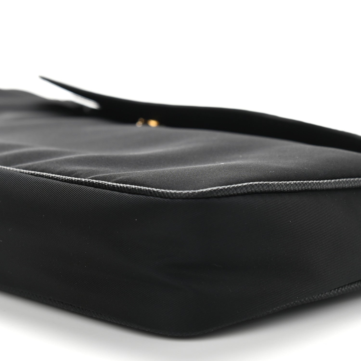Prada Tessuto Nylon Saffiano Crossbody Bag Black 9 of 9