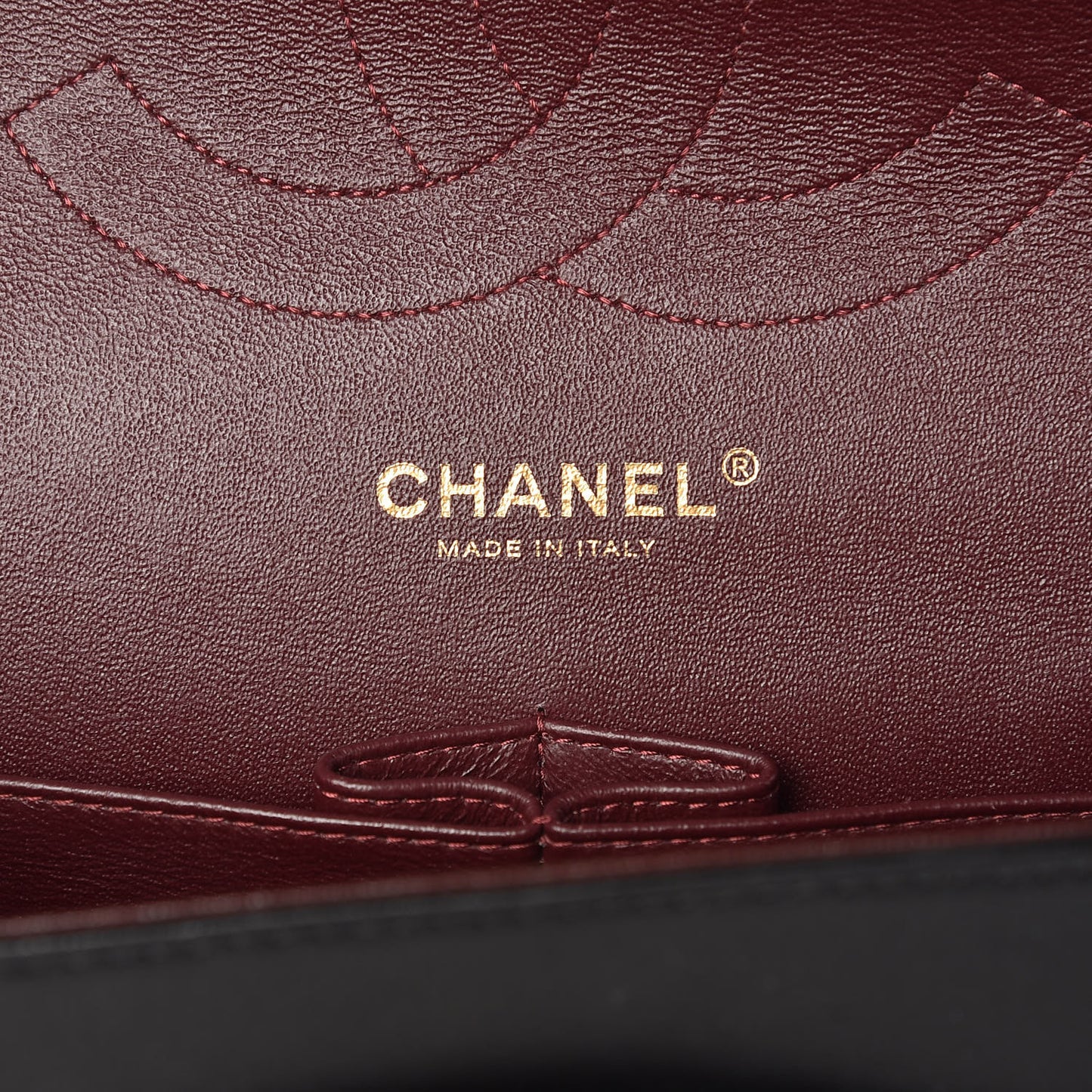Lambskin Quilted Jumbo Double Flap Black