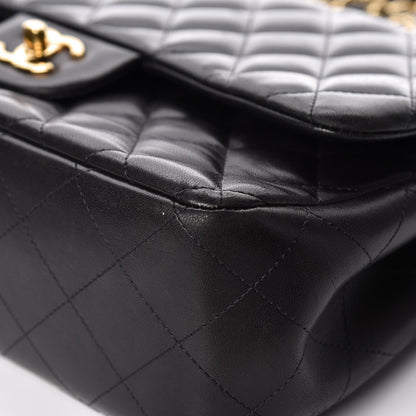 Chanel Lambskin Quilted Jumbo Double Flap Black 12 of 14