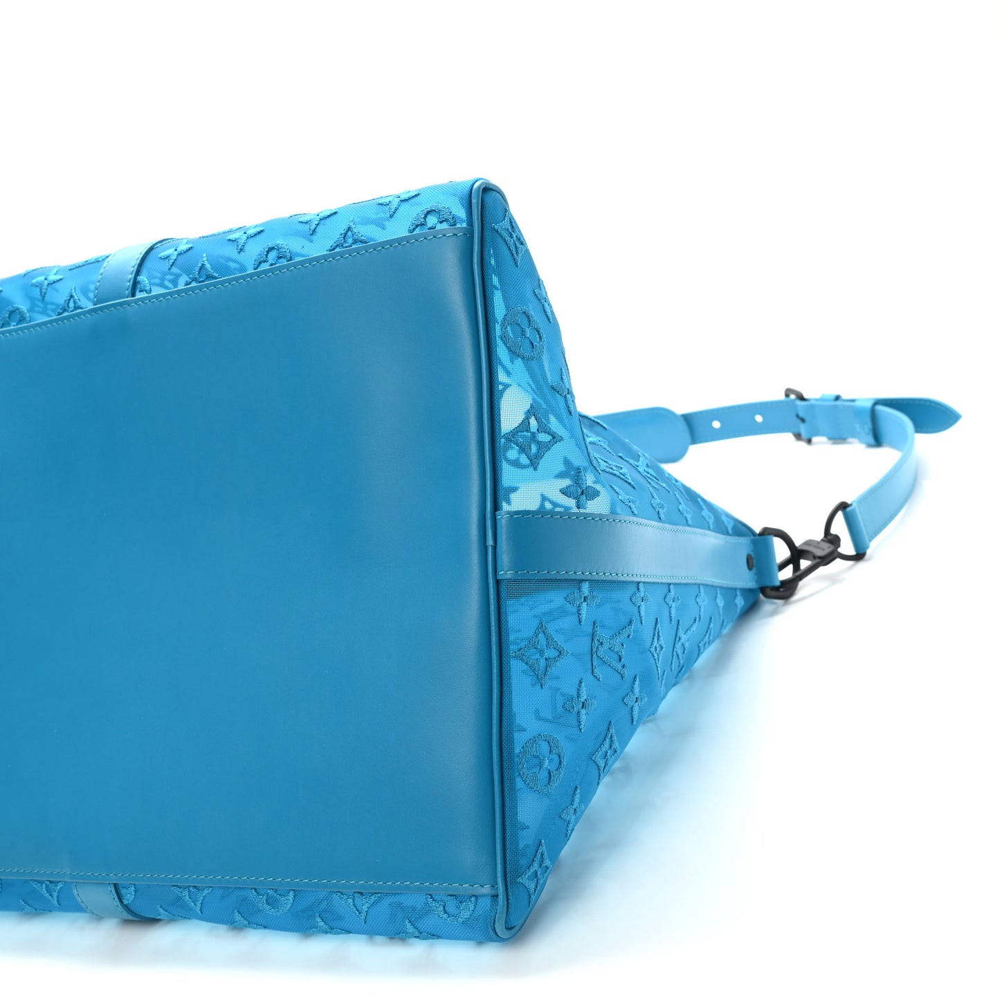 Monogram See Through Keepall Triangle Bandouliere 50 Turquoise