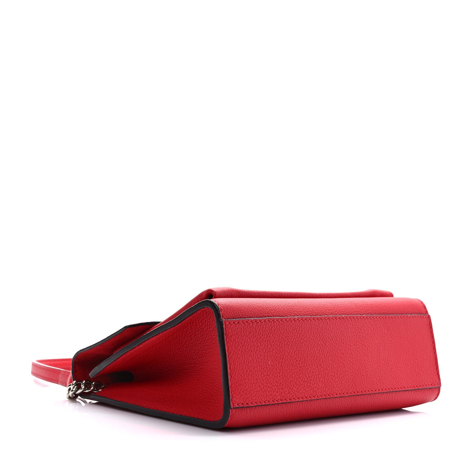Louis Vuitton Soft Calfskin Mylockme Chain Bag BB Rubis 4 of 8