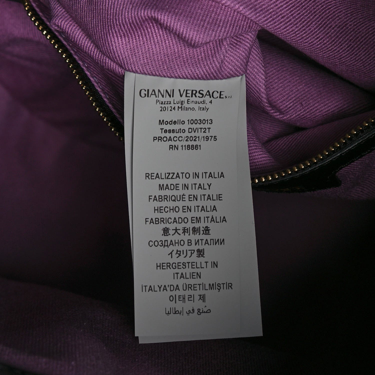 Versace Grained Calfskin La Medusa Bucket Bag Black 8 of 13