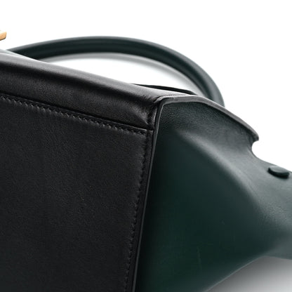 Celine Smooth Calfskin Medium Trapeze Bottle Green 9 of 14