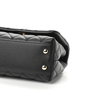 Chanel Caviar Quilted Extra Mini Coco Handle Flap Black 9 of 9