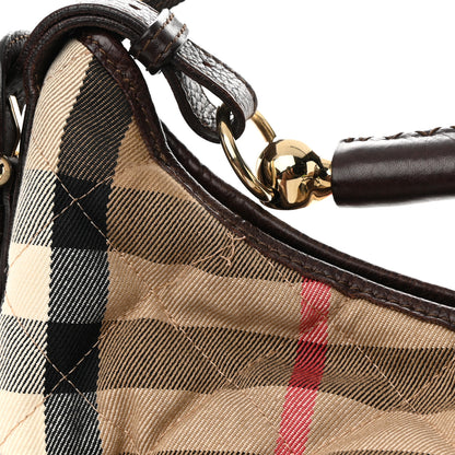 Burberry House Check Quilted Hoxton Hobo Brown 14 of 15