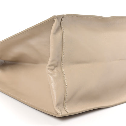 Saint Laurent Vitello Large Rive Gauche Tote Sea Salt 9 of 10
