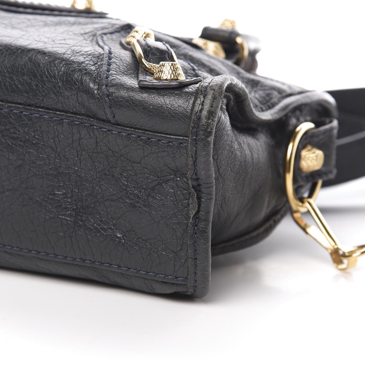 Balenciaga Agneau Giant 12 Gold Hardware Mini City Anthracite 11 of 15