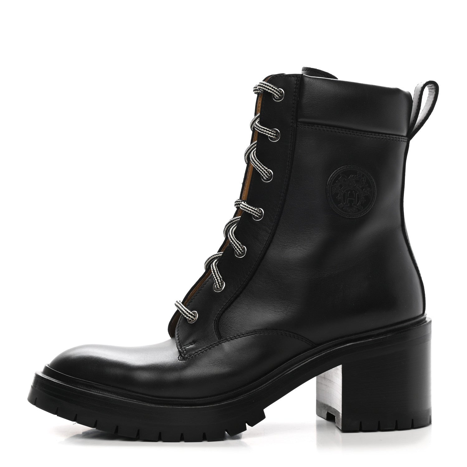 Hermes Calfskin Bridge Ankle Boots 40 Black 1 of 9