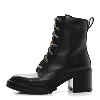 Hermes Calfskin Bridge Ankle Boots 40 Black 1 of 9