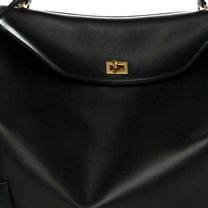 Balenciaga Smooth Calfskin Large Rodeo Top Handle Handbag Black 7 of 9