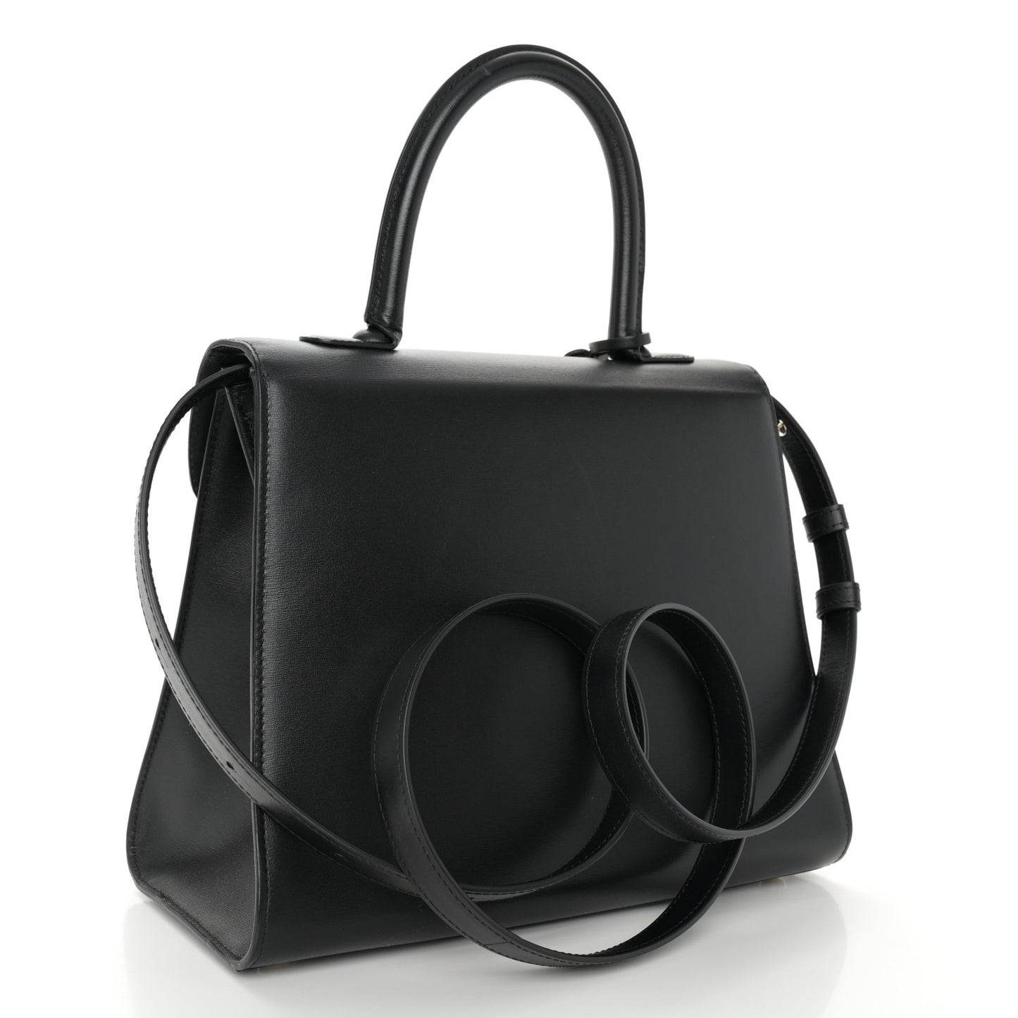 Box Calfskin MM Brillant Satchel Black