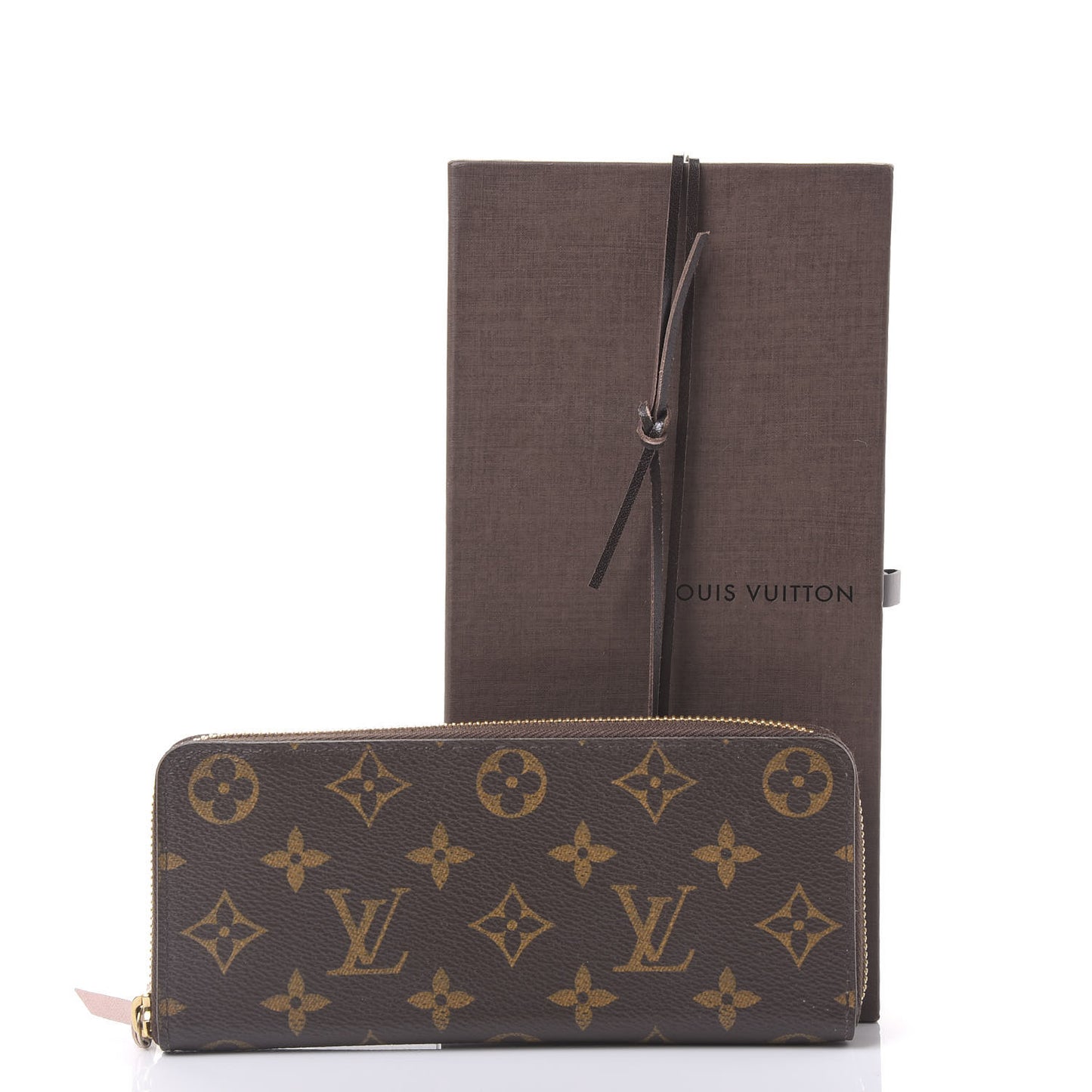 Monogram Clemence Wallet Rose Ballerine
