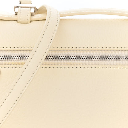 Loro Piana Grained Calfskin L19 Extra Pocket Pouch Whisper White 11 of 16