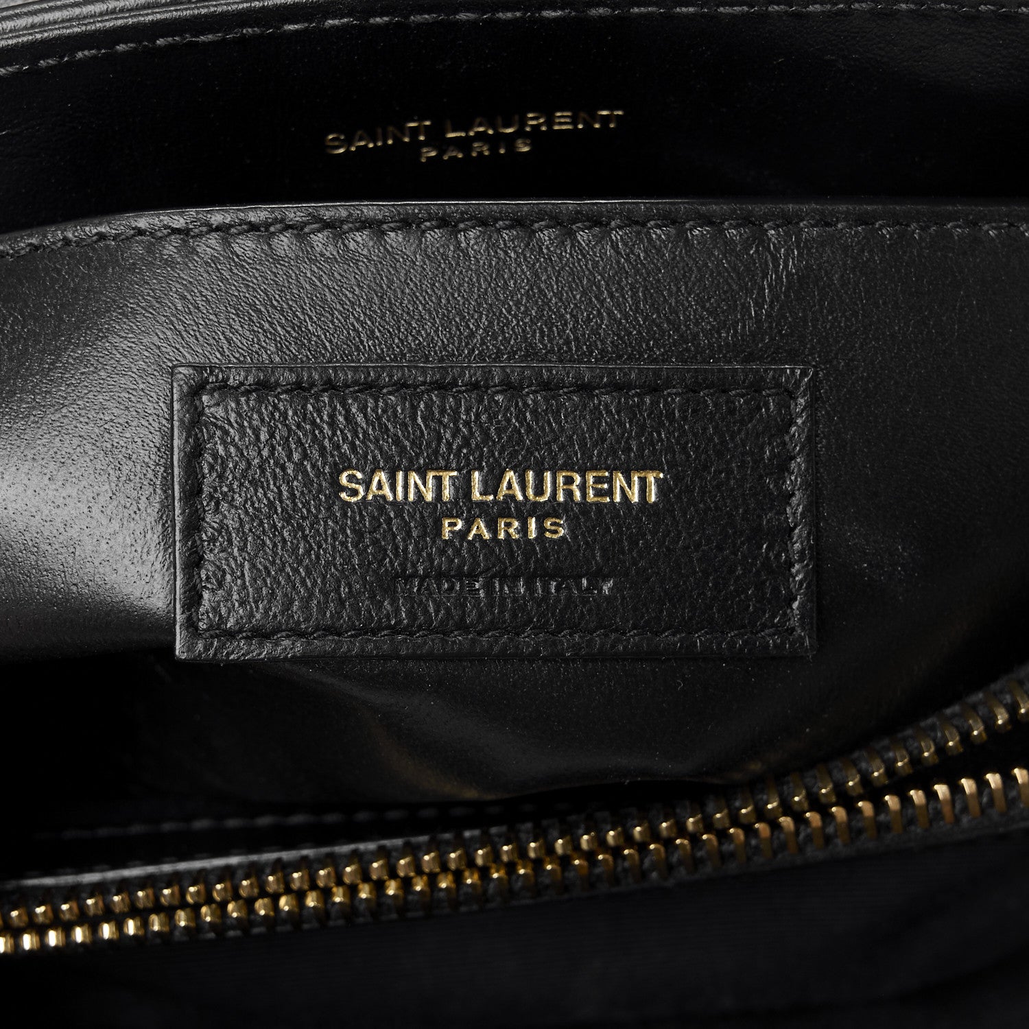 Saint Laurent Calfskin Y Quilted Monogram Small Loulou Chain Satchel Black 7 of 11