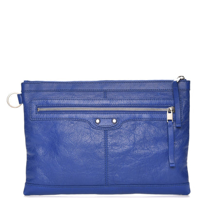 Balenciaga Agneau Arena Classic Hardware Medium Clip Bleu Cobalt 1 of 7