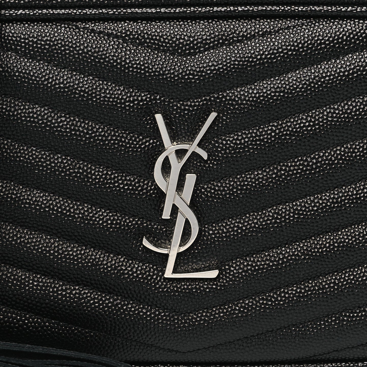 Grain De Poudre Matelasse Monogram Mini Lou Camera Bag Black