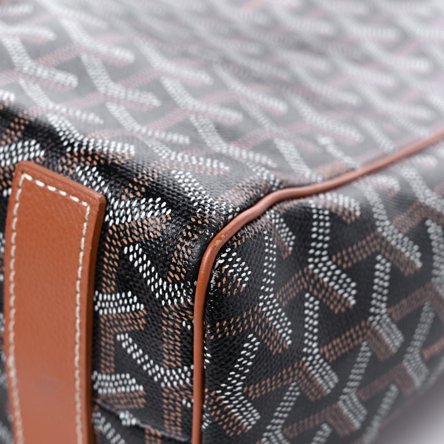 Goyardine Voltaire III Tote Black Gold