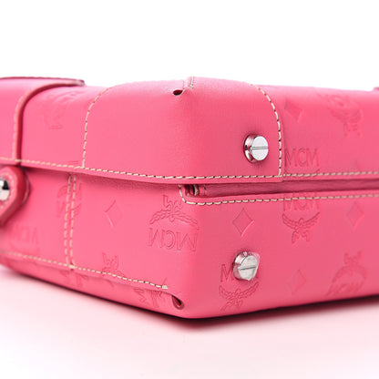 MCM Calfskin Ottomar Monogram Small Berlin Crossbody Sugar Pink 6 of 8