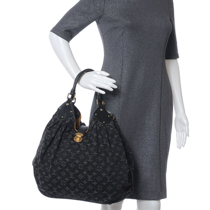Louis Vuitton Denim Mahina XL Black 2 of 7