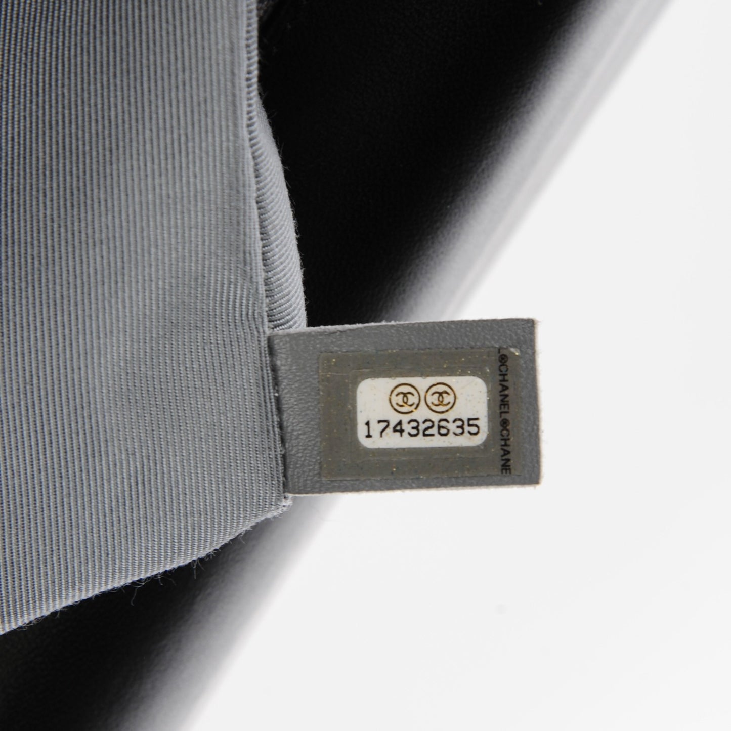 Lambskin Quilted Large Boy Flap Black