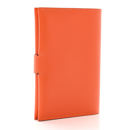 Hermes Evercolor RMS Passport Holder Orange 3 of 8