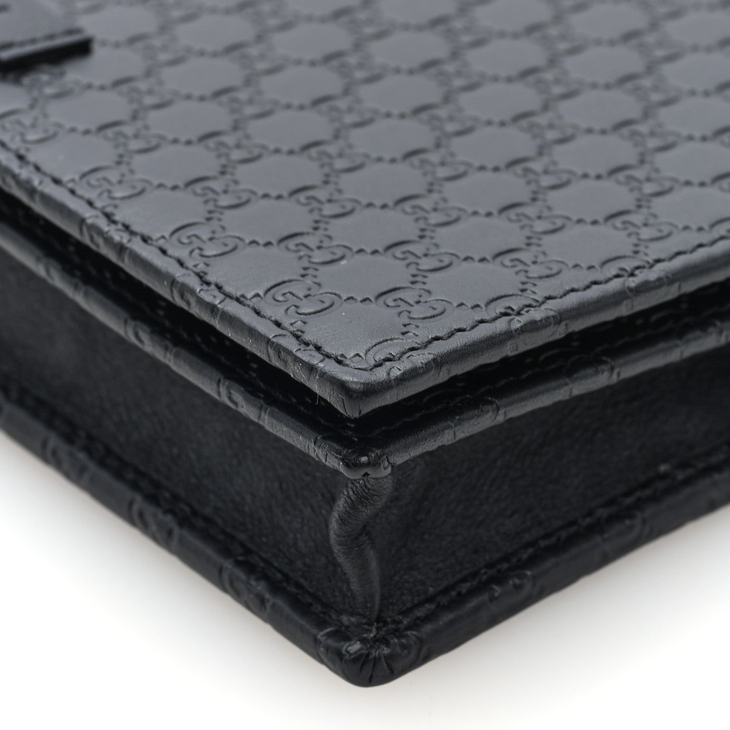 Gucci Microguccissima Crossbody Wallet Black 9 of 9