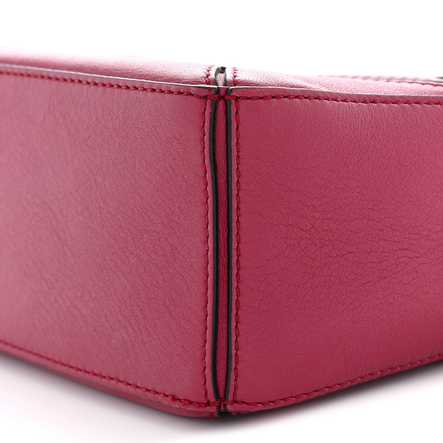 Calfskin Mini Puzzle Bag Raspberry