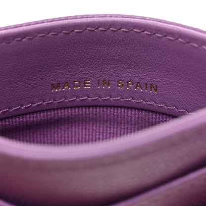 Chanel Caviar Quilted Card Holder Purple 7 of 10