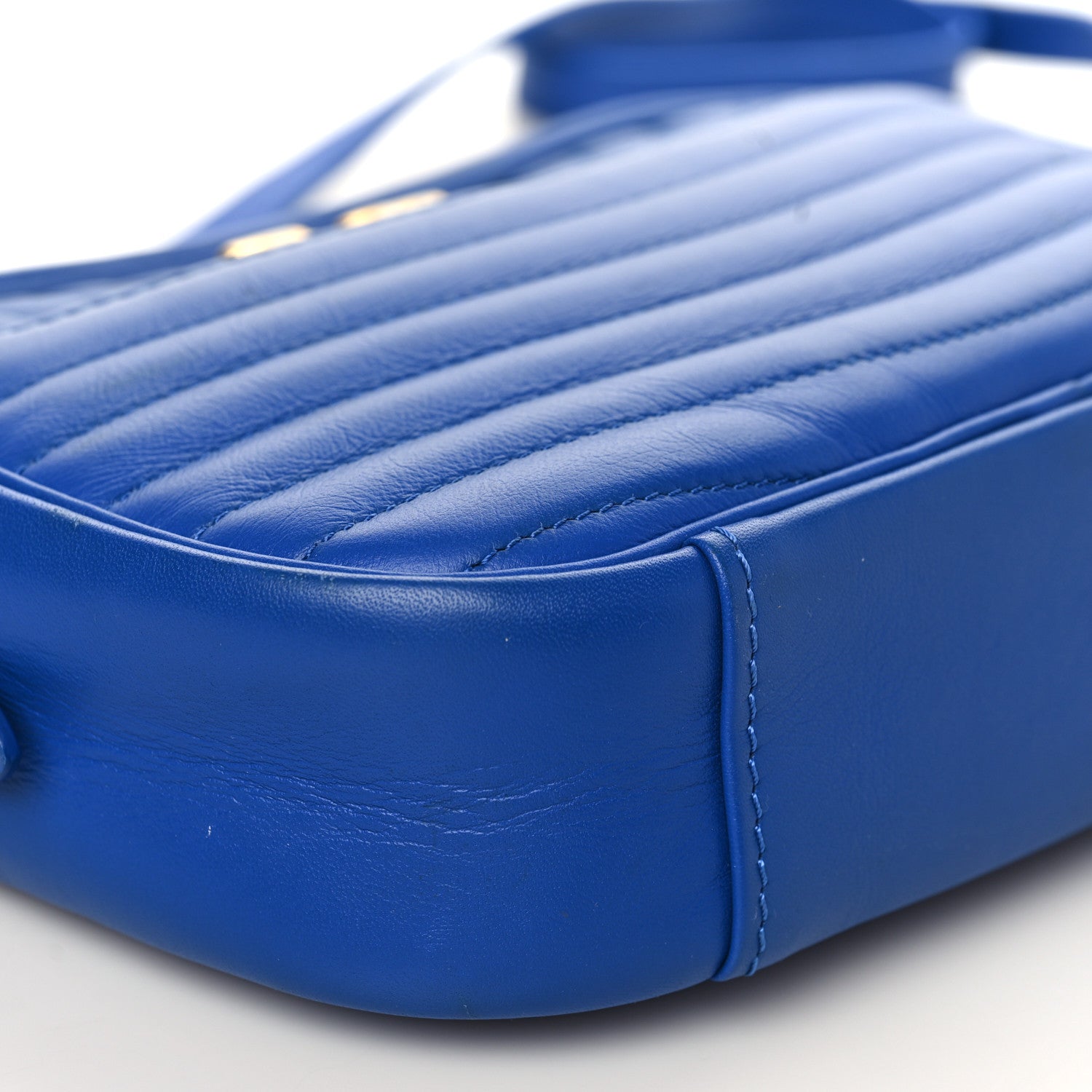 Louis Vuitton Calfskin New Wave Camera Bag Bleu Neon 7 of 8