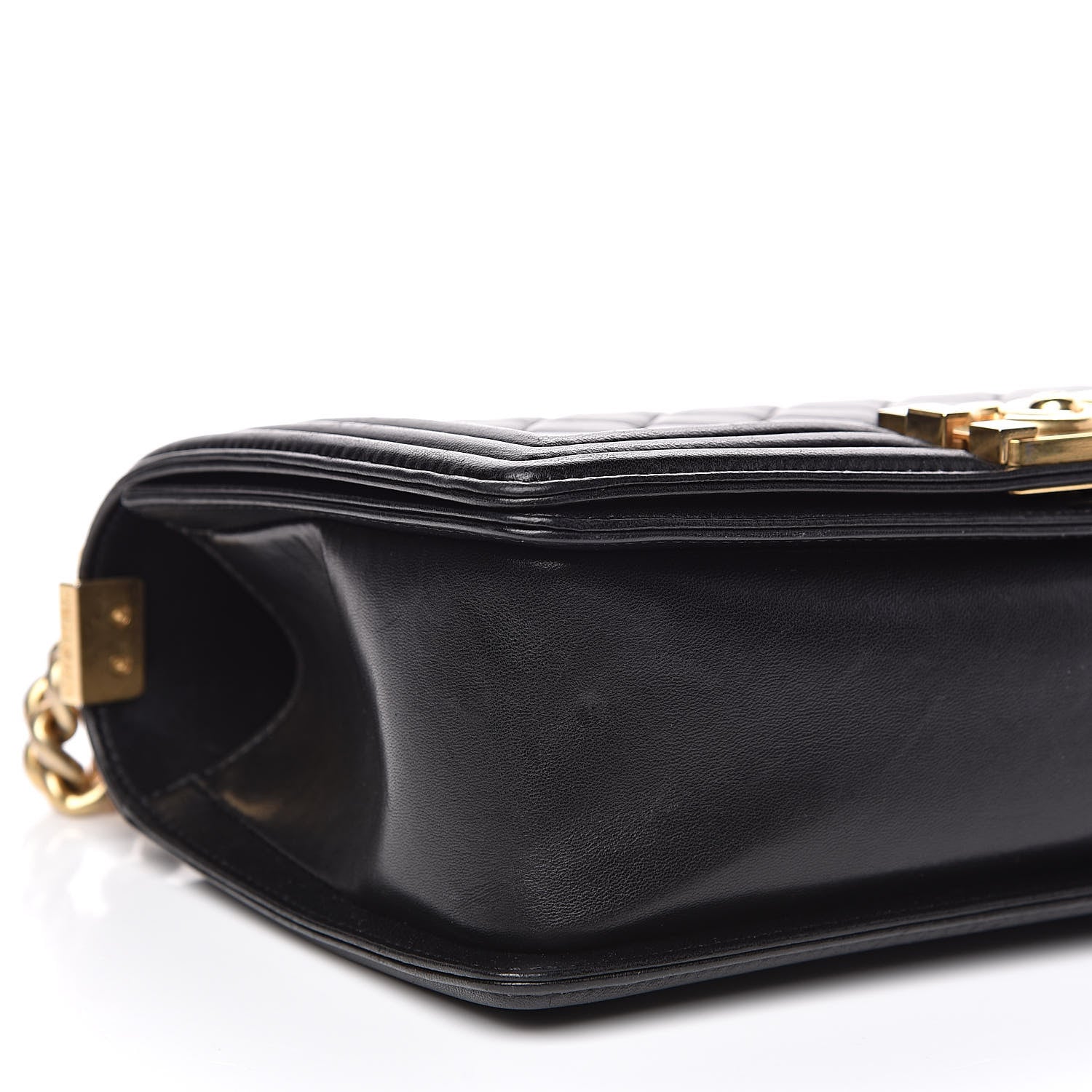 Chanel Lambskin Quilted Medium Boy Flap Black 8 of 16