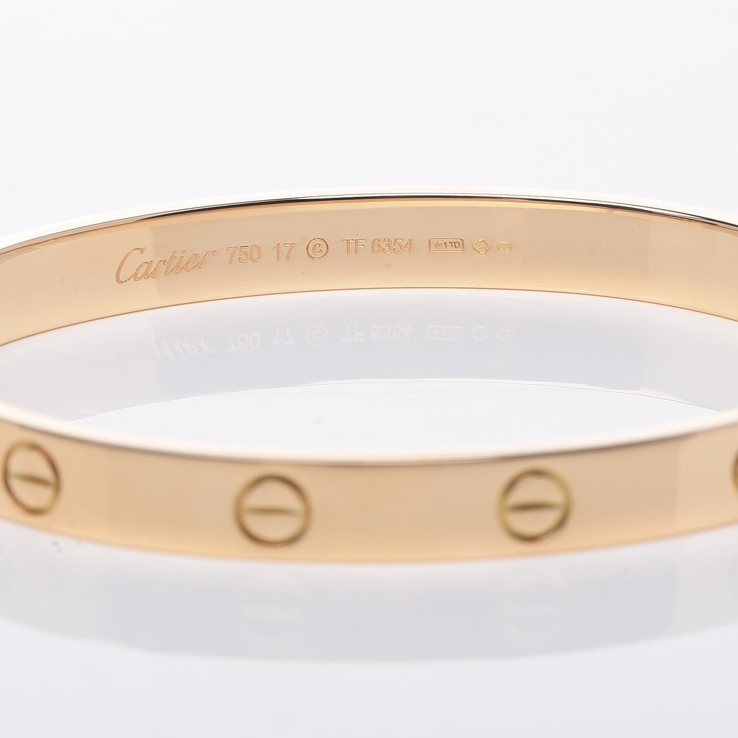 18K Yellow Gold LOVE Bracelet 17