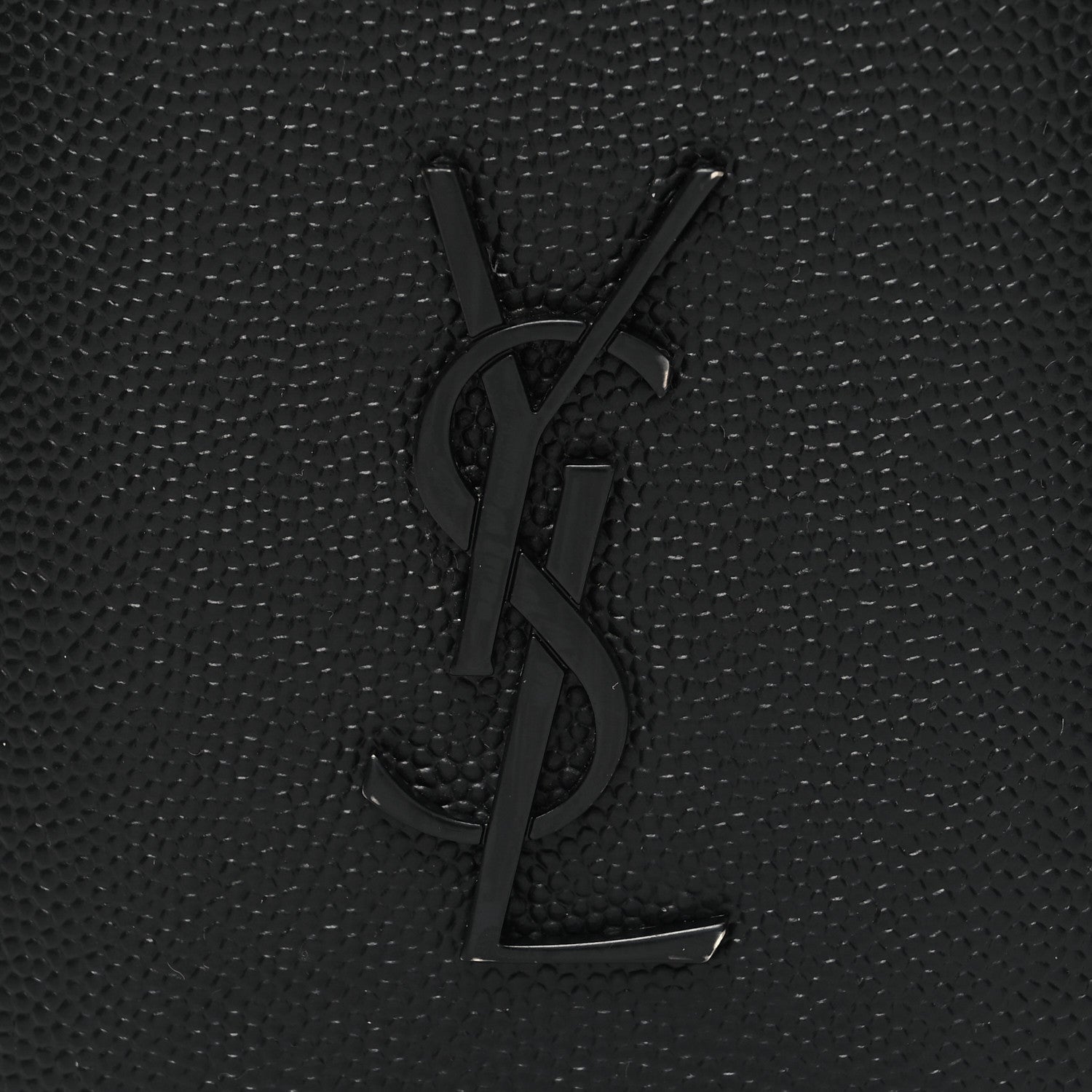 Saint Laurent Grain De Poudre Monogram Bi-Fold Wallet Black 8 of 8