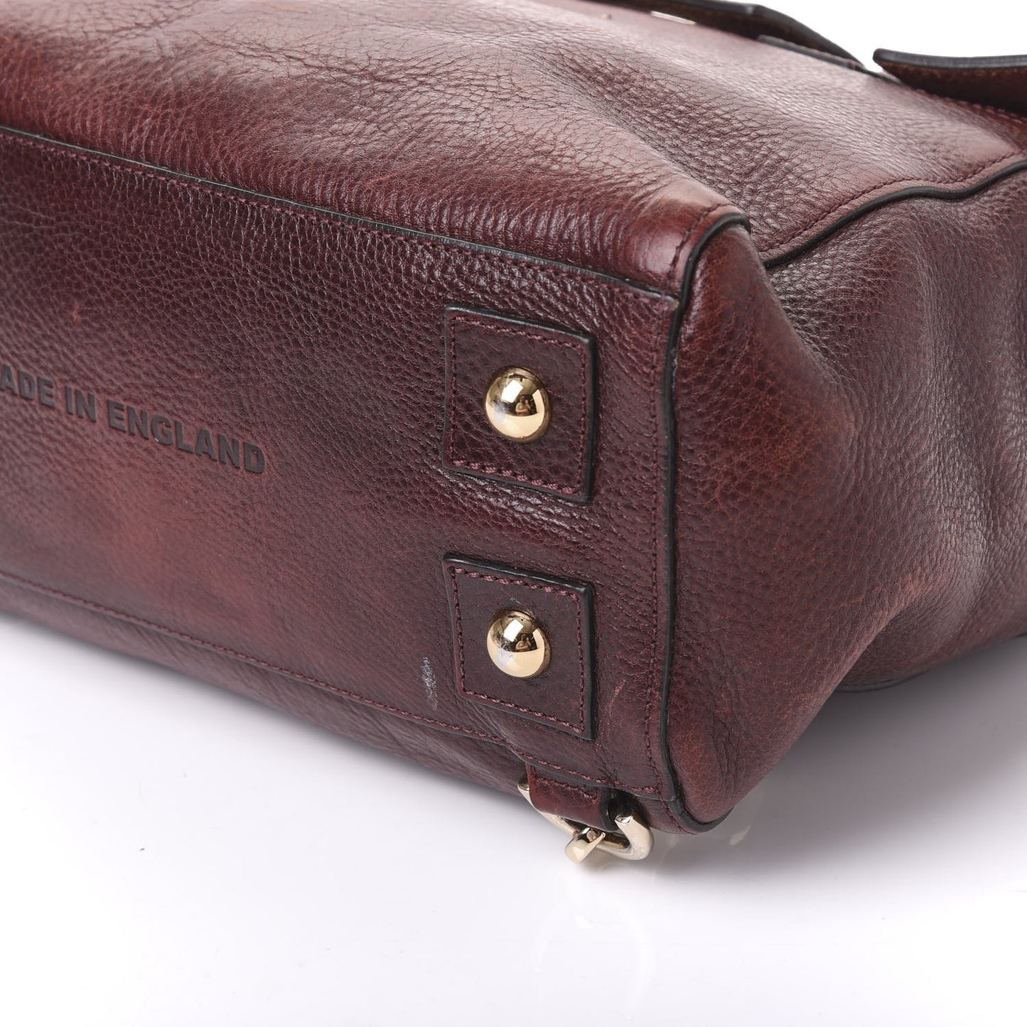 Natural Leather Cara Delevigne Convertible Satchel Oxblood