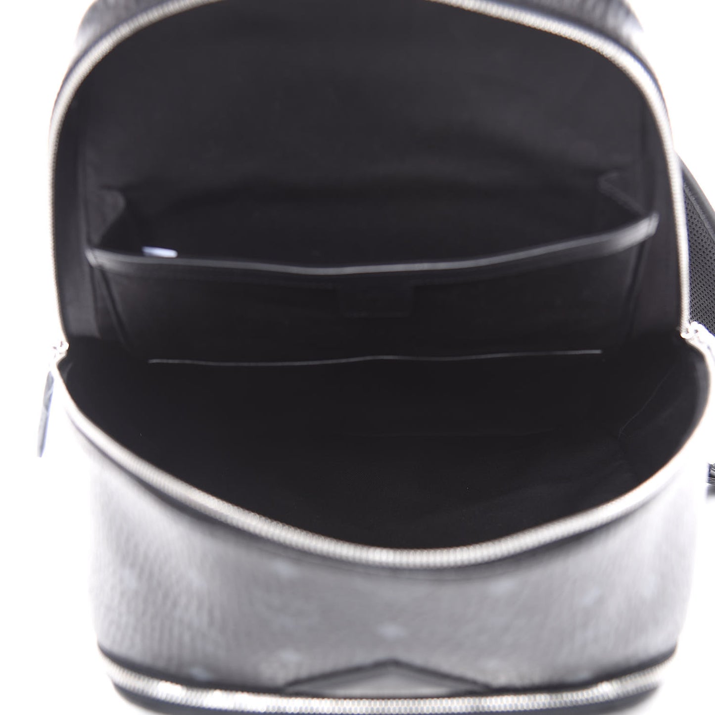 Metallic Visetos Spot MD Backpack Silver Black