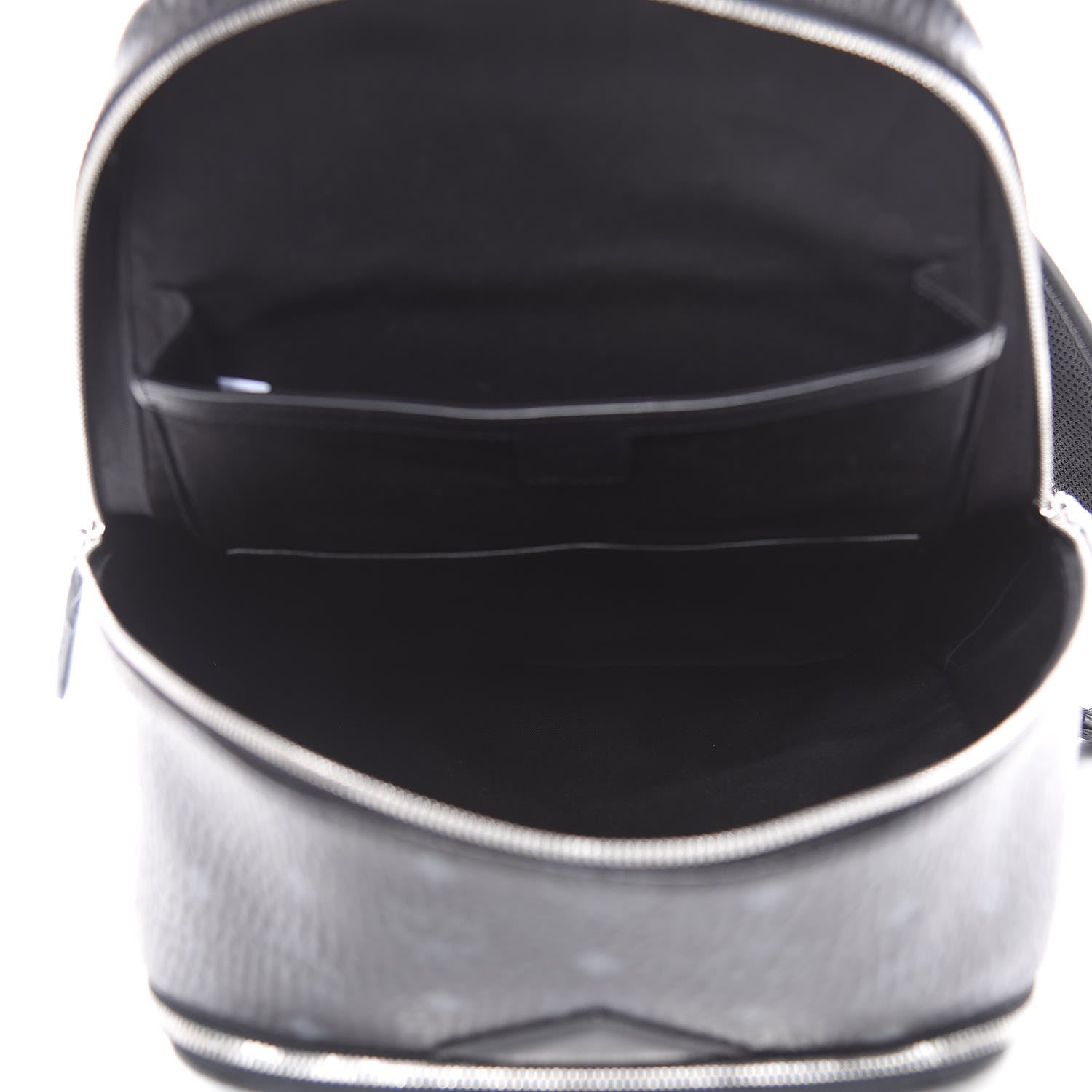 MCM Metallic Visetos Spot MD Backpack Silver Black 5 of 13