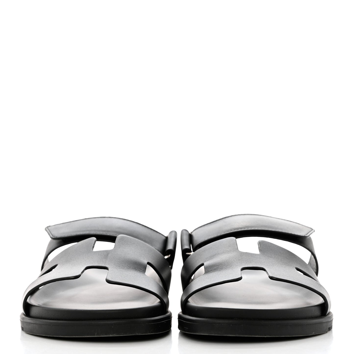 Calfskin Womens Chypre Sandals 40.5 Black