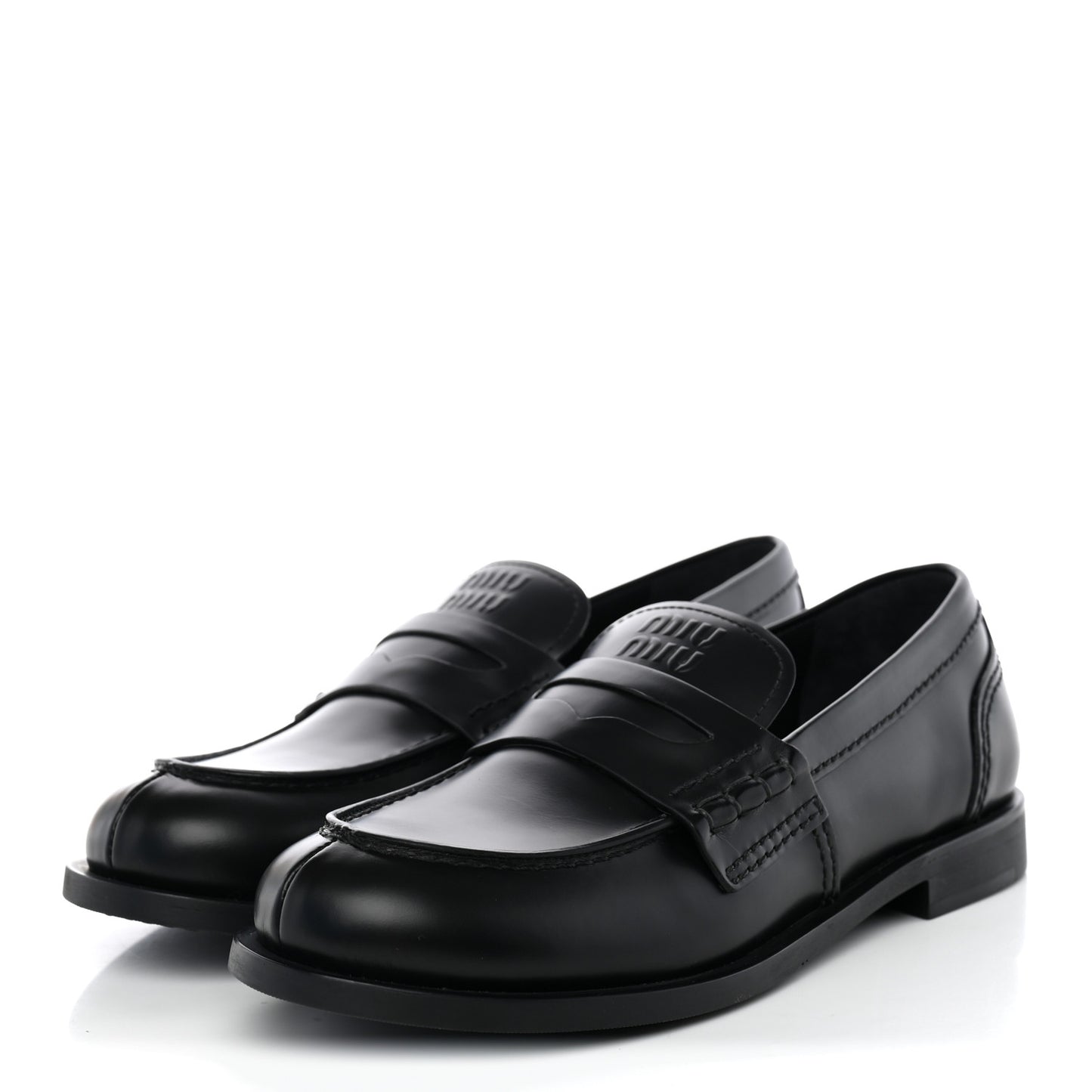 Spazzolato Penny Loafers 38 Black
