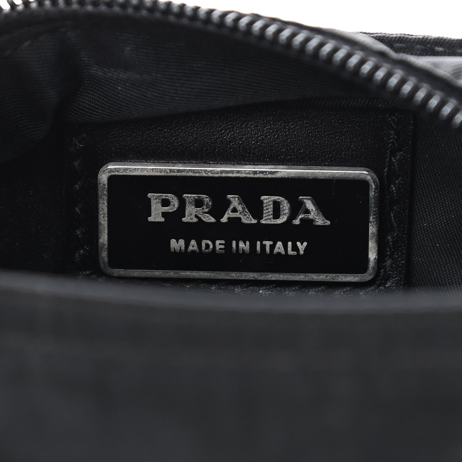 Prada Tessuto Nylon Saffiano Flat Messenger Bag Black 6 of 8
