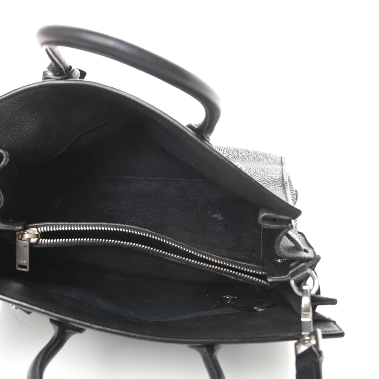 Saint Laurent Grained Calfskin Baby Sac De Jour Souple Black 5 of 16