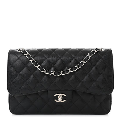 Chanel Caviar Quilted Jumbo Double Flap Black 1 of 11