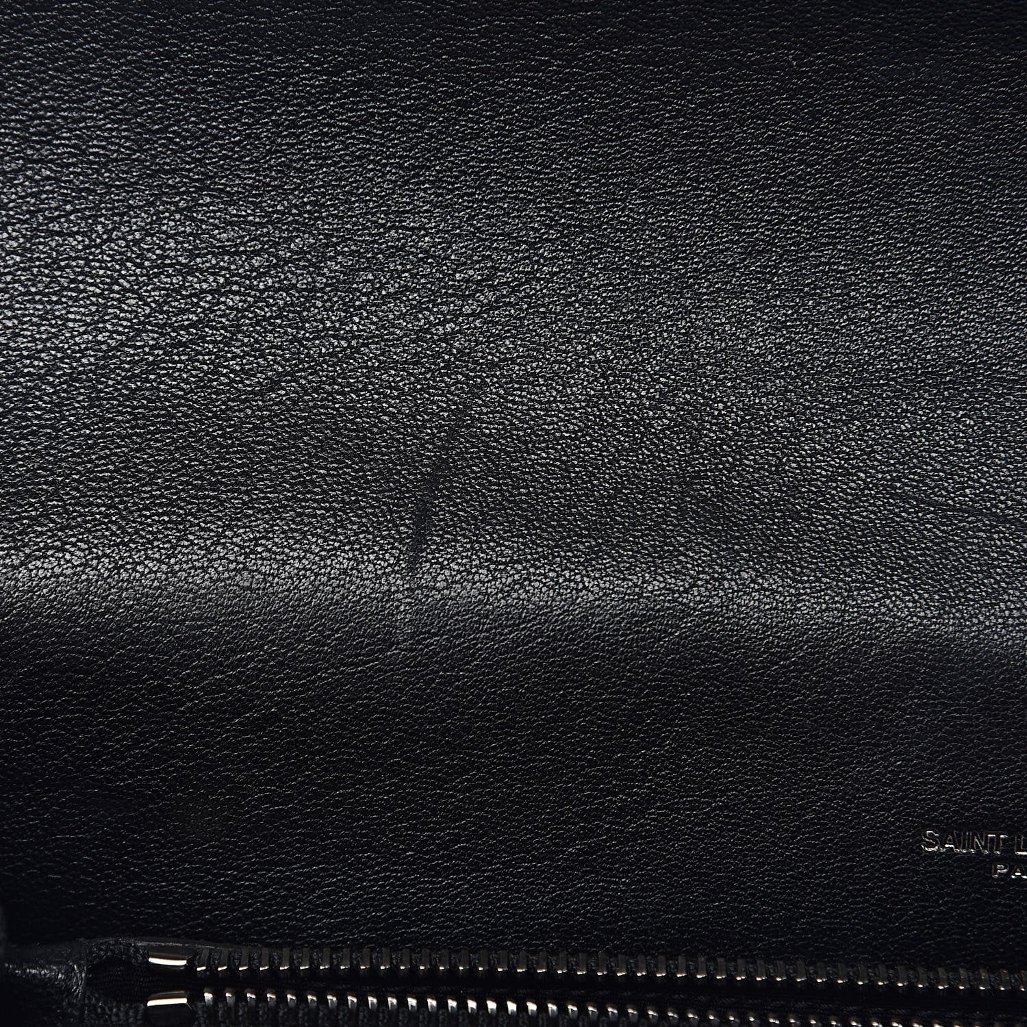 Saint Laurent Sheepskin Matelasse Chevron Monogram Large College Satchel Black 8 of 13